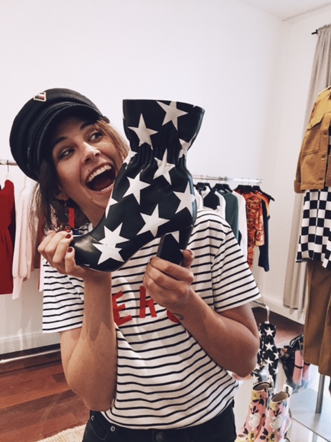 Me going crazy in the Zalando Showroom.